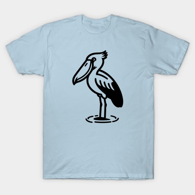 Shoebill Stork T-Shirt by KayBee Gift Shop